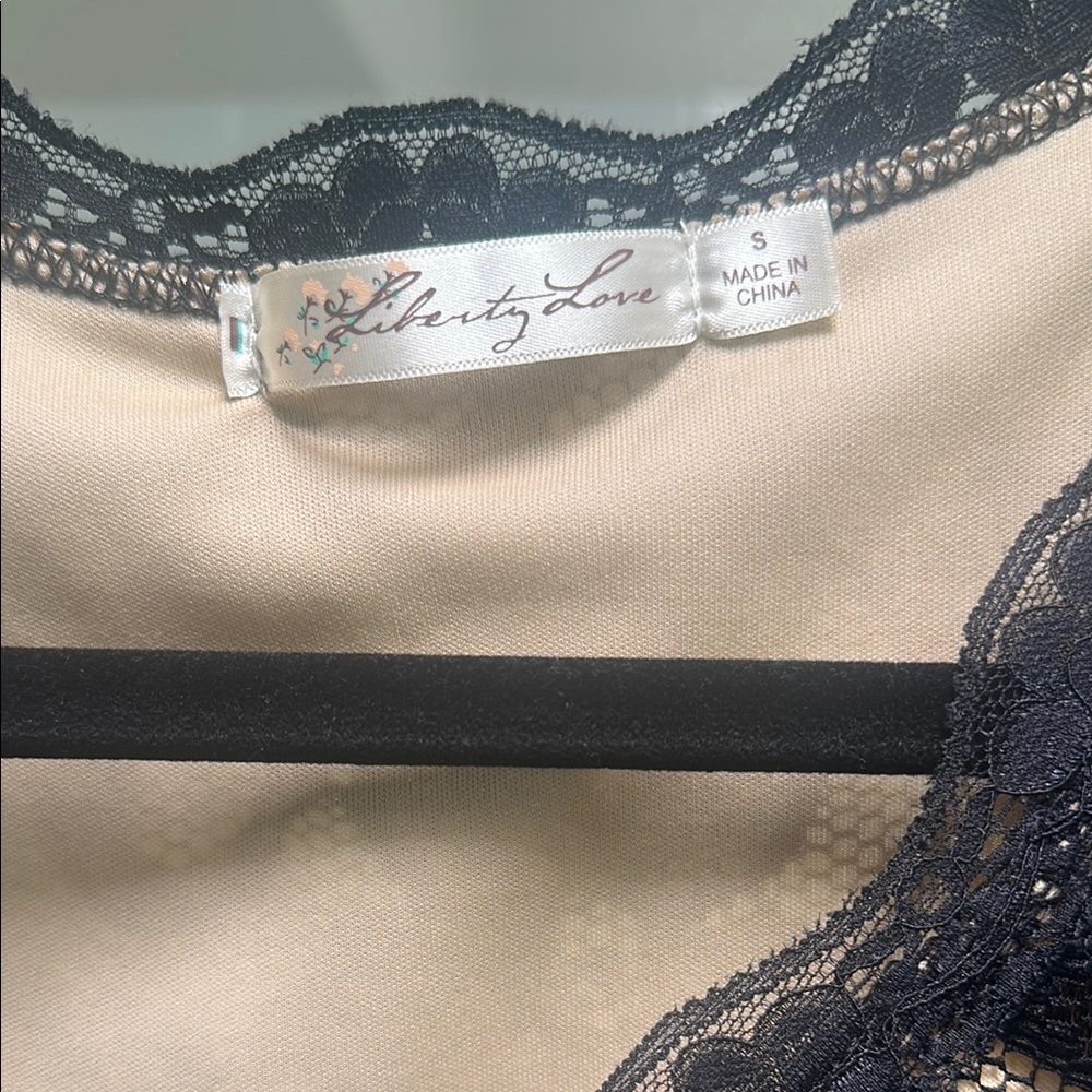 Liberty Love Black Lace and Cream Dress - Picture 2 of 4